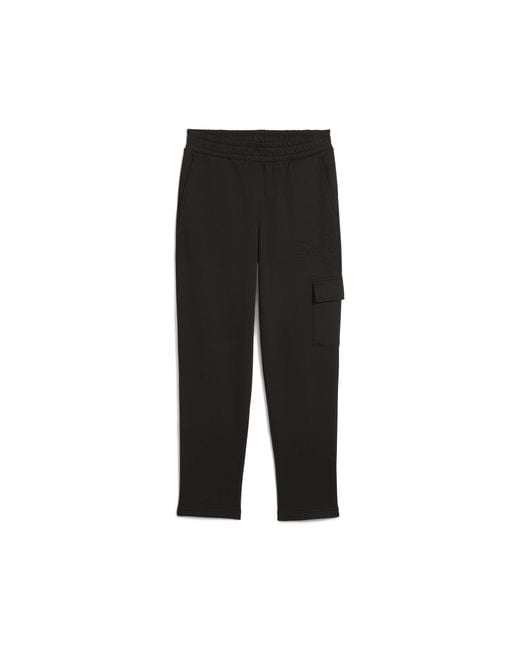 PUMA Black Elevated Essentials Cargo Pants for men