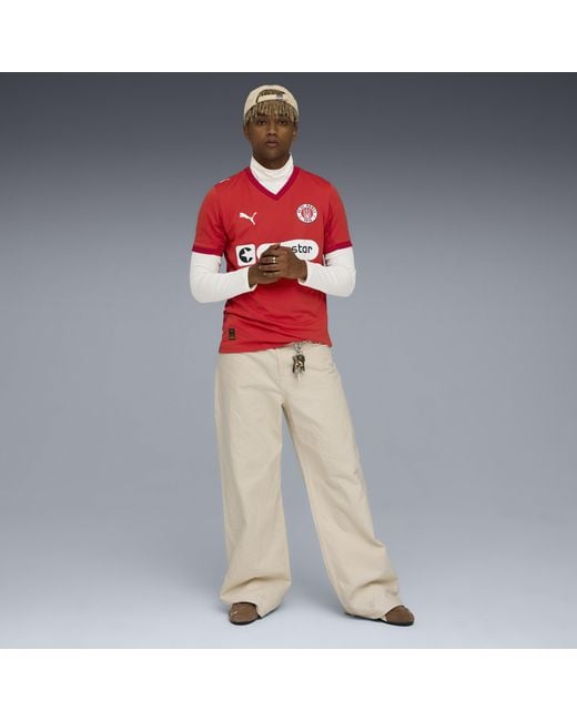 PUMA Fc St. Pauli 25/26 Viertes Trikot Herren, Accessoires in Red für Herren