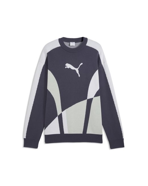 Pull En Maille Décontractée T7 E PUMA en coloris Blue