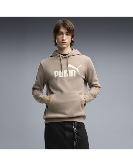 PUMA Gray Essentials No. 1 Logo Hoodie for men
