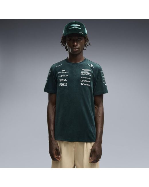 PUMA Green X Aston Martin Aramco F1 Team Replica T-Shirt for men