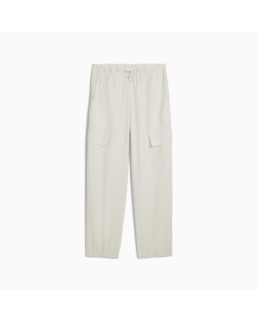 PUMA White Dare To Relaxed Pants Wv