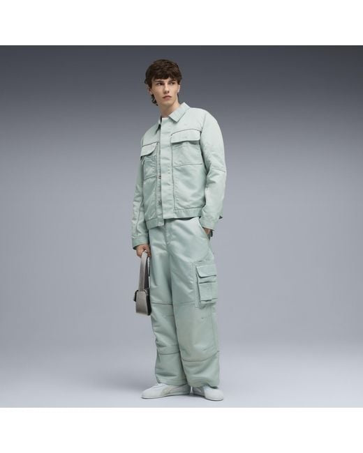 PUMA Gray Gear Twill Pants for men