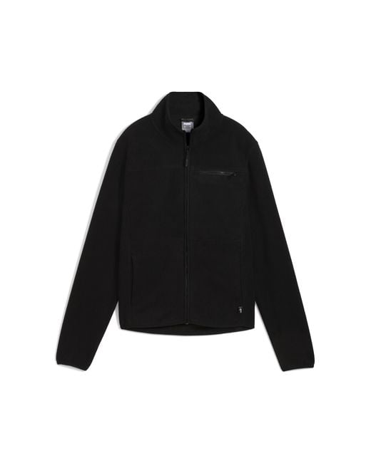 PUMA Black Polar Fleece Fleece Insulated Jacket