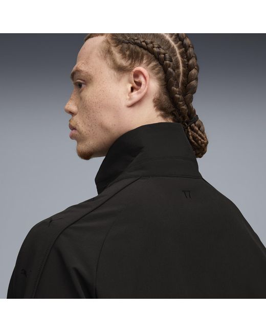 PUMA Black T7 Woven Track Jacket for men