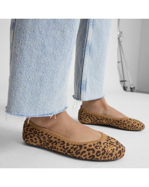 PUMA Brown Ilana Leopard Ballet Shoes