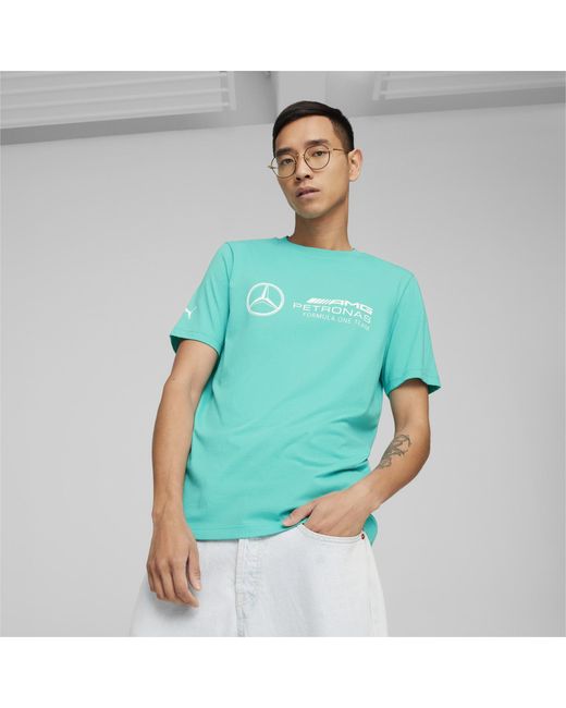 PUMA Green Mercedes-amg Petronas Motorsport Ess Logo T-shirt for men