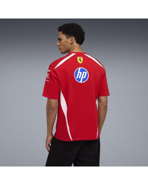 PUMA Red Scuderia Ferrari Hp Replica Drivers T-Shirt for men