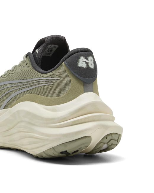 PUMA White Magmax Nitro Terrains Laufschuhe Damen, Sport, Lux Army/Warm Weiß/Dusky Grau