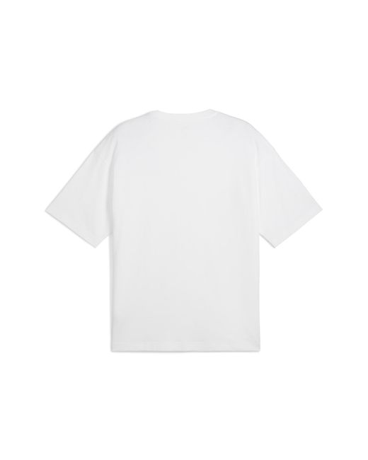 PUMA White Wardrobe Essentials Boxy T-Shirt for men