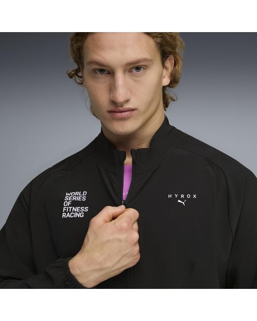 PUMA Black X Hyrox Dryelite Warm-Up Jacket for men