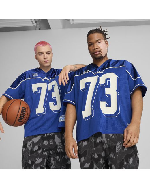 PUMA Dress Code Football-Inspired Basketballtrikot in Blue für Herren