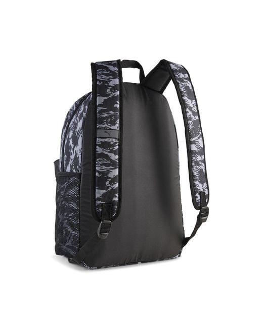 Zaino Con Stampa Integrale Phase 22 L, Accessori, Nero/Grigio Echo/Camou di PUMA in Black