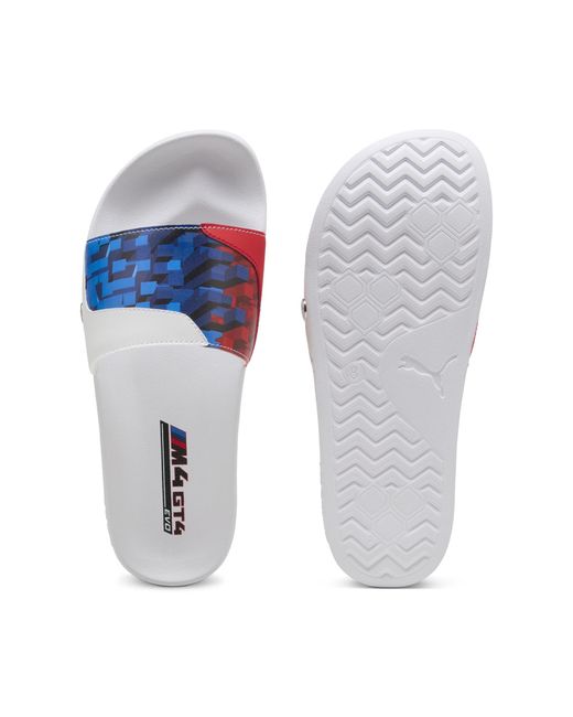 PUMA White Bmw M Motorsport Leadcat 2.0 Graphic Slides