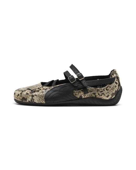 PUMA Black Speedcat Ballet Snake Print Sneakers