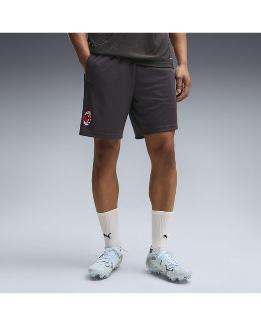 PUMA Gray Ac Milan Slim Training Shorts for men