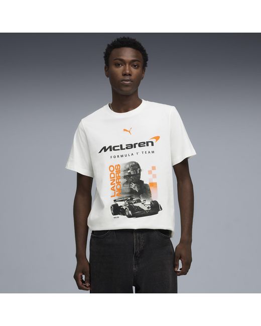 PUMA Gray Mclaren Mastercard F1 Team Replica Norris T-Shirt for men