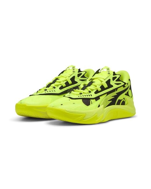 PUMA Yellow Scoot Zeros Ii Basketballschuhe Schuhe, Alert/Schwarz