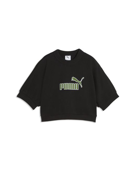 PUMA Black Elevated Essentials Relaxed Sweatshirt