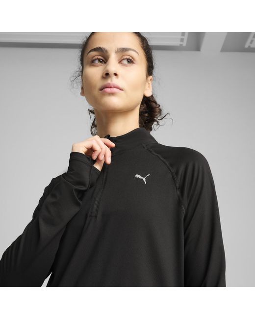 PUMA Run Velocity Cloudspun Top Met Kwartrits Voor in het Black