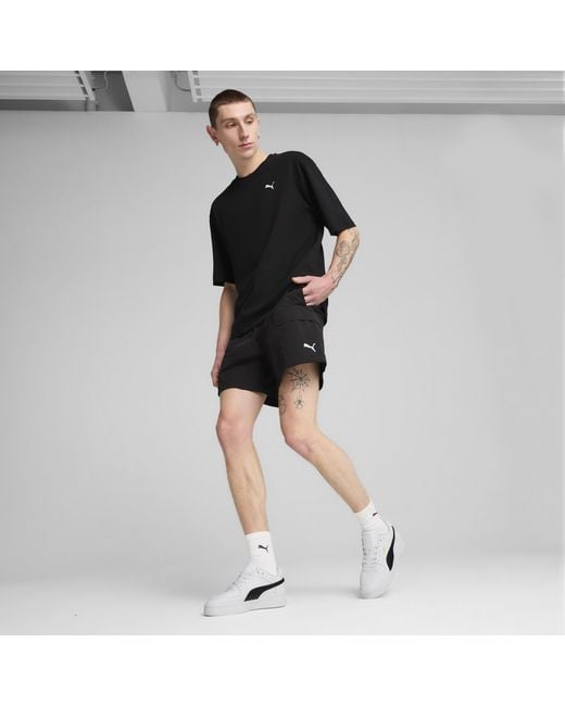 PUMA Black Wardrobe Essentials Relaxed 6" Cargo Shorts for men