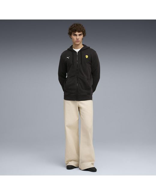 Chaqueta Deportiva Con Capucha Scuderia Ferrari Para Hombre, Motorsport, Negro PUMA de hombre de color Black