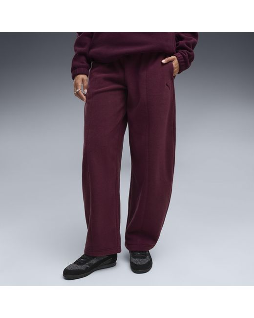 PUMA Purple Her Relaxed Winterised Barrel Leg Pants