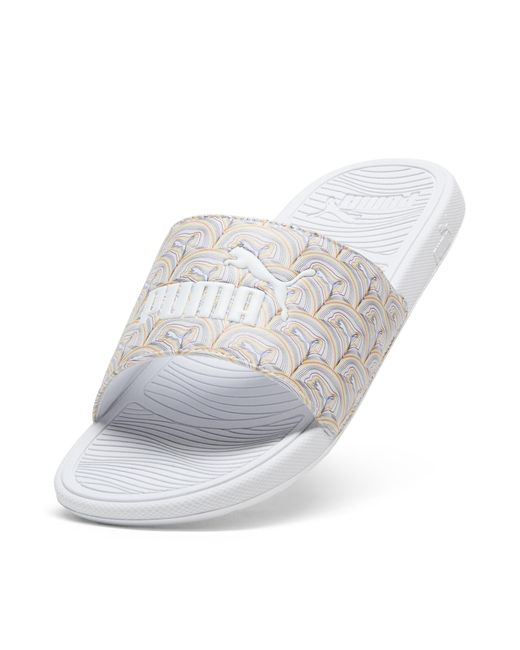 PUMA White Cool Cat 2.0 Pride Slides for men