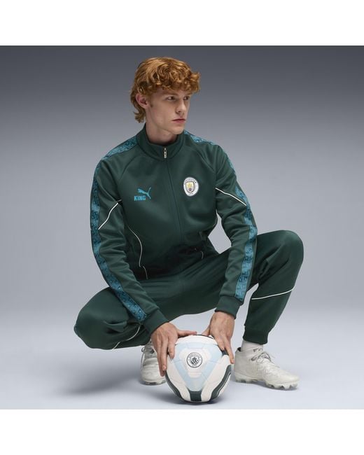 PUMA Manchester City King Anthem Jacke Herren, Kleidung in Green für Herren