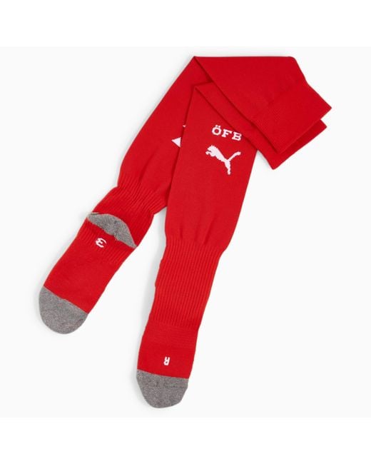 Calcetines de Fútbol con Logo de Austria PUMA de color Red