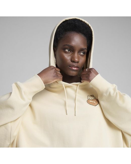 Sudadera Con Capucha Extragrande Estampada X Hello Kitty And Friends Para Mujer PUMA de color Natural