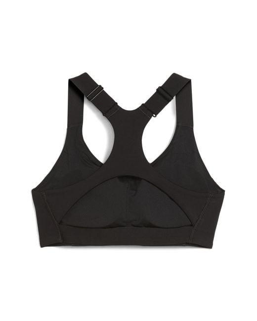 PUMA Black 4Keeps Adjustable Moisture Wicking, Mid Impact Sports Bra