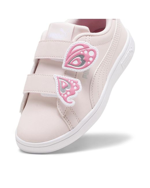 Zapatillas Smash 3.0 Butterfly Para Niños, Calzado, Frosty Rosa/Strawberry Burst/Blanco PUMA de color White