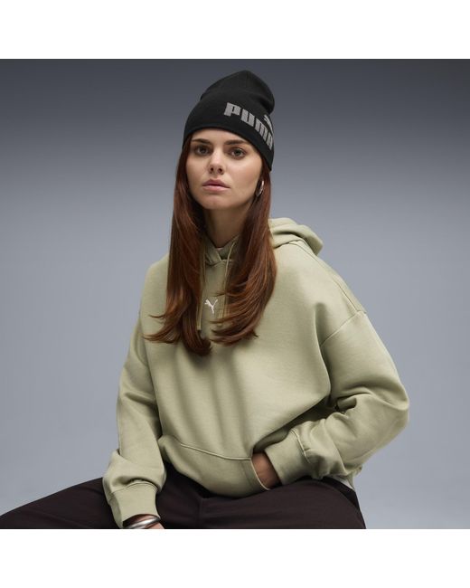PUMA Essentials Beani Met Middelhoge Kroon Zonder Boord in het Black