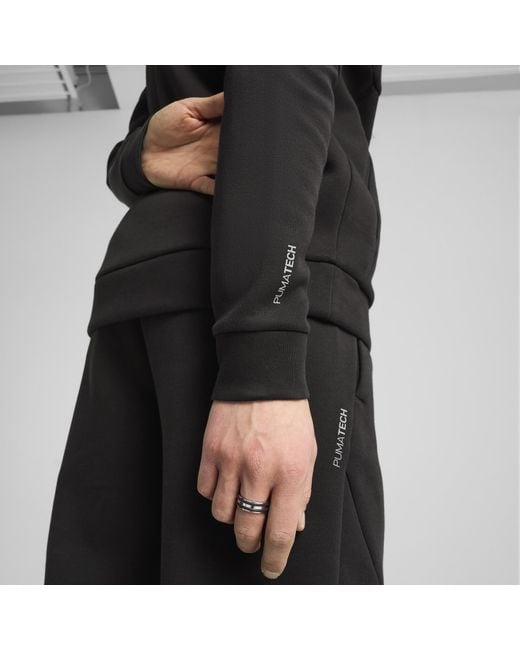 Veste À Capuche Zippée Tech PUMA pour homme en coloris Black