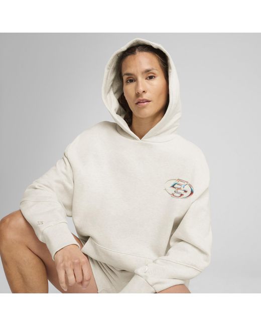 PUMA Stewie 4 Prism Basketbalhoodie Voor Maat in het White