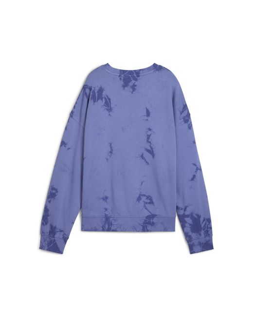 Sudadera Estampada Extrangrande Wardrobe Ess Floral Pack Washed Para Mujer PUMA de color Blue