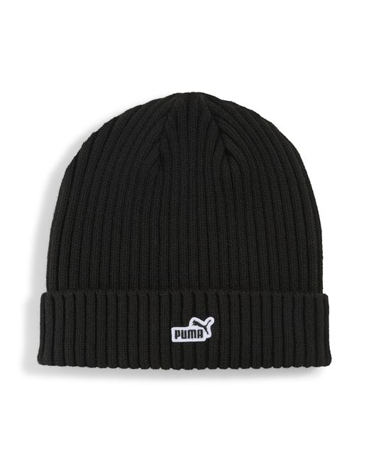 PUMA Black Essentials Patch Beanie, Accessoires