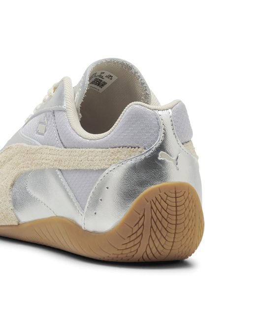 PUMA White Speedcat Lou Metallic Sneakers