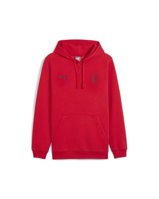 PUMA Red Ac Milan Ftblessentials Hoodie for men