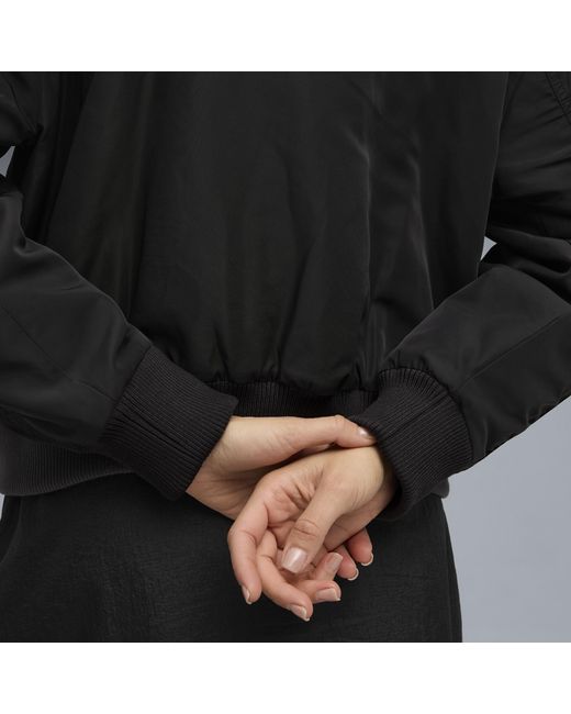 PUMA Black T7 Satin Bomber Jacket