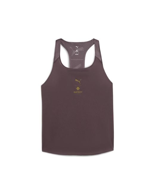 PUMA X Saysky Singlet Voor Maat in het Purple