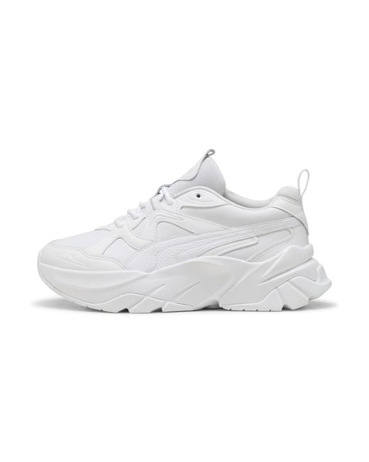 PUMA White Sophyr Leather Sneakers Schuhe