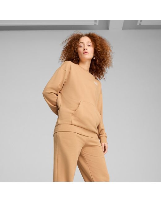 PUMA Relaxed joggingpak in het Natural