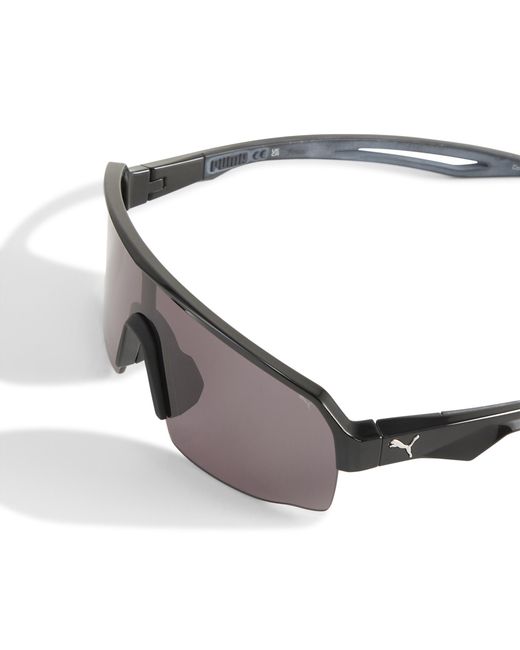 PUMA Gray Performance Lite Running-Sonnenbrille