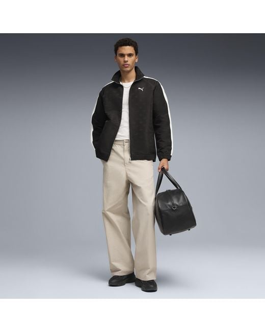 PUMA T7 Gewebte Trainingsjacke Herren, Kleidung in Black für Herren