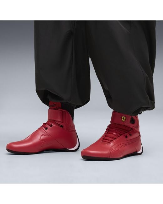 PUMA Red Ferrari Future Cat Hi Monza High Sneakers for men