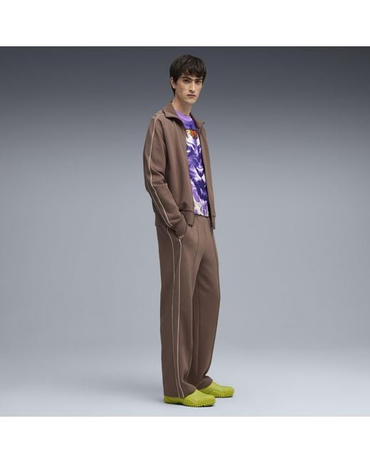 PUMA Brown T7 Track Pants for men