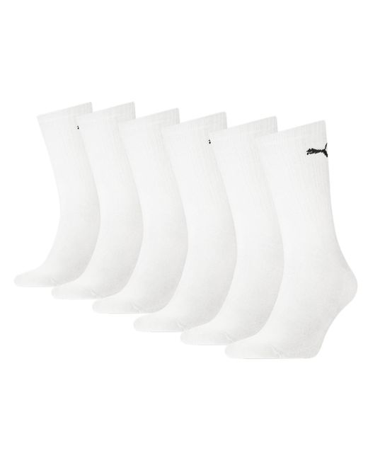 PUMA White Cushioned Crew Socks