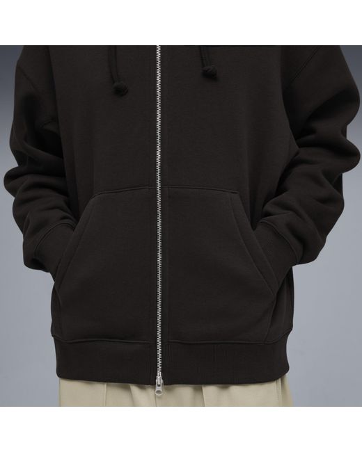 PUMA Black Select Essentials Full-Zip Hoodie for men